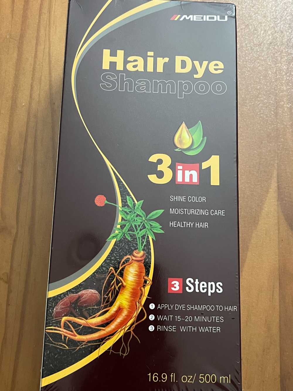 3 in 1 Hair Dye Shampoo (New Without Tag)